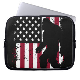 Patriotic Bigfoot Laptop Sleeve