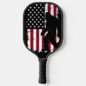 Patriotic Bigfoot Pickleball Paddle (Achterkant)