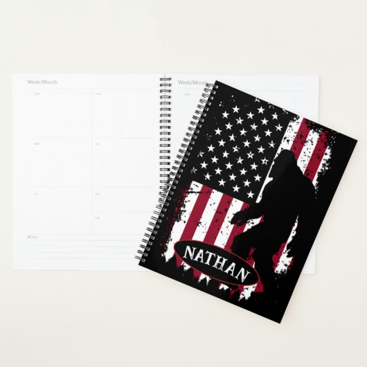 Patriotic Bigfoot Planner (Display)