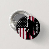 Patriotic Bigfoot Ronde Button 3,2 Cm (Voorkant /achterkant)
