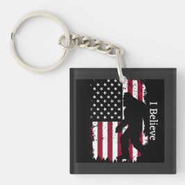 Patriotic Bigfoot Sleutelhanger