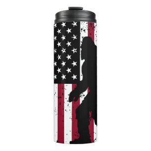 Patriotic Bigfoot Thermosbeker