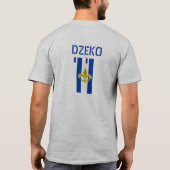Patriotic BiH T-Shirt Jersey - Dzeko 11 (Achterkant)