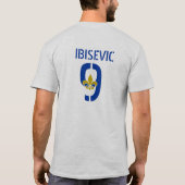 Patriotic BiH T-Shirt Jersey - Ibisevic 9 (Achterkant)
