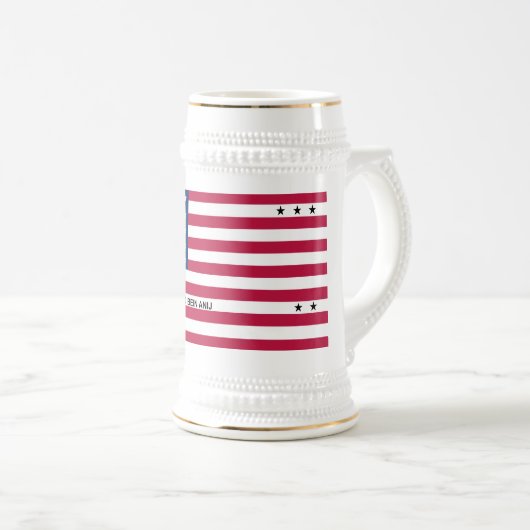 Patriotic Bikini Atoll Flag Bierpul (Voorkant rechts)