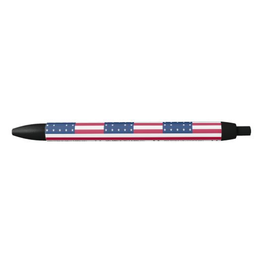 Patriotic Bikini Atoll Flag Blauwe Inkt Pen (Voorkant)