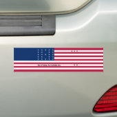 Patriotic Bikini Atoll Flag Bumpersticker (Op auto)