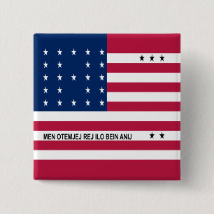 Patriotic Bikini Atoll Flag Button