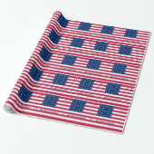 Patriotic Bikini Atoll Flag Cadeaupapier (Uitgerold)