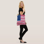 Patriotic Bikini Atoll Flag Canvas tas (Op model)