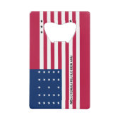 Patriotic Bikini Atoll Flag Creditkaart Flessenopener (Voorkant)