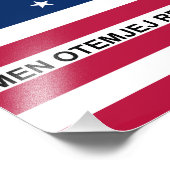 Patriotic Bikini Atoll Flag Foto Afdruk (Hoek)