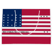 Patriotic Bikini Atoll Flag Groot Cadeauzakje (Voorkant)