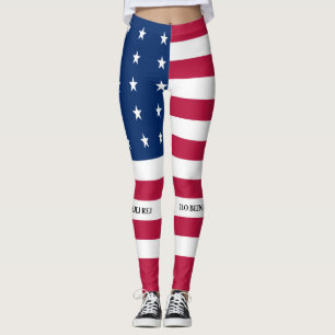 Patriotic Bikini Atoll Flag Leggings