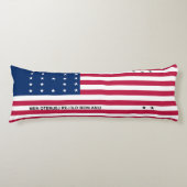 Patriotic Bikini Atoll Flag Lichaamskussen (Voorkant)