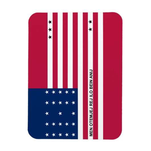 Patriotic Bikini Atoll Flag Magneet (Verticaal)