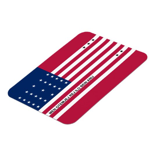 Patriotic Bikini Atoll Flag Magneet (Linkerzijde)