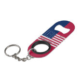 Patriotic Bikini Atoll Flag Mini Flessenopener (Voorkant Gekanteld)