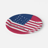 Patriotic Bikini Atoll Flag Papieren Bordje (Gekanteld)