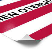 Patriotic Bikini Atoll Flag Perfect Poster (Hoek)