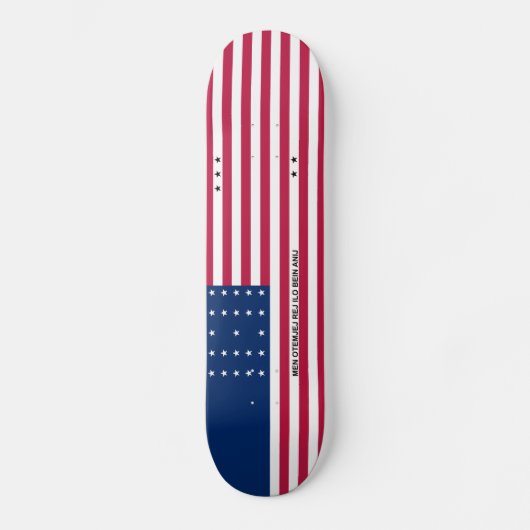 Patriotic Bikini Atoll Flag Persoonlijk Skateboard (Voorkant)