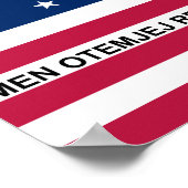 Patriotic Bikini Atoll Flag Poster (Hoek)