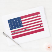 Patriotic Bikini Atoll Flag Rechthoekige Sticker (Envelop)