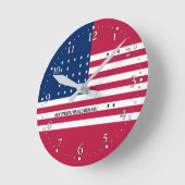 Patriotic Bikini Atoll Flag Ronde Klok (Hoek)