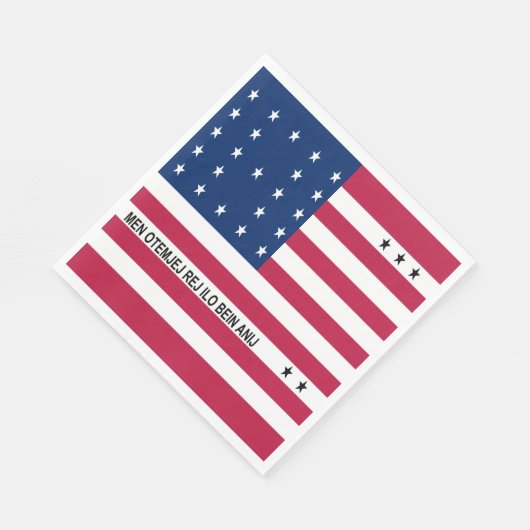 Patriotic Bikini Atoll Flag Servet (Hoek)