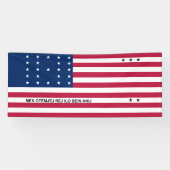 Patriotic Bikini Atoll Flag Spandoek (Horizontaal)