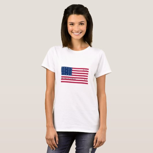 Patriotic Bikini Atoll Flag T-shirt (Voorkant volledig)