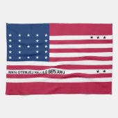 Patriotic Bikini Atoll Flag Theedoek (Horizontaal)