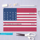 Patriotic Bikini Atoll Flag Tissuepapier (Craft)