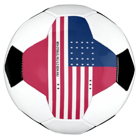 Patriotic Bikini Atoll Flag Voetbal (Gedraaid)