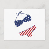 Patriotic Bikini Briefkaart (Voorkant)