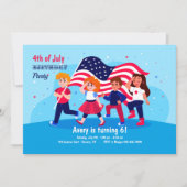 Patriotic Birthday Party Kaart (Voorkant)