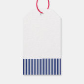 Patriotic Black Lab USA Preppy Pet Dog Fun Cadeaulabel (Achterkant)