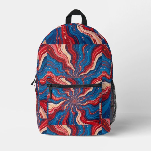 Patriotic Blast 1 Bedrukte Rugzak (Voorkant)