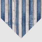 Patriotic Blue Stripe Wood Tissuepapier (Detail)