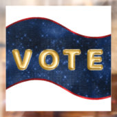 Patriotic Blue Wave Vote Raamsticker (Vel 2)