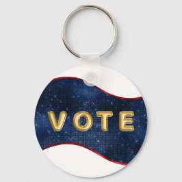 Patriotic Blue Wave Vote Sleutelhanger