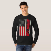 Patriotic Book Writer Writing Publisher Blogger Au T-shirt (Voorkant volledig)