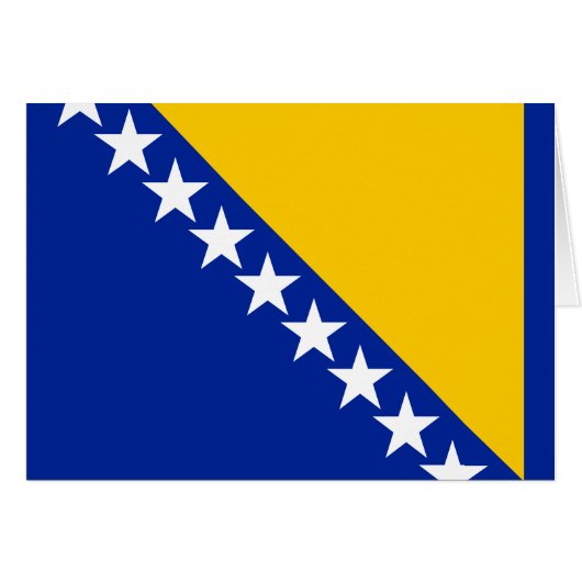 Patriotic Bosnië Herzegovina vlag (Voorkant Horizontaal)