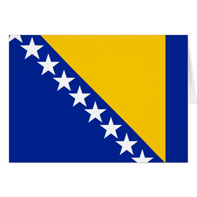 Patriotic Bosnië Herzegovina vlag (Voorkant Horizontaal)