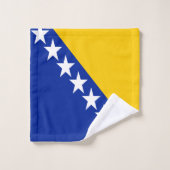 Patriotic Bosnië Herzegovina vlag Bad Handdoek (Wasdoekje)