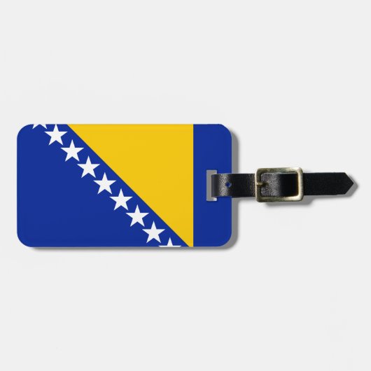 Patriotic Bosnië Herzegovina vlag Bagagelabel (Voorkant horizontaal)