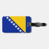 Patriotic Bosnië Herzegovina vlag Bagagelabel (Achterkant horizontaal)