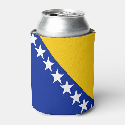 Patriotic Bosnië Herzegovina vlag Blikjeskoeler (Blikje Voorkant)