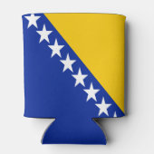 Patriotic Bosnië Herzegovina vlag Blikjeskoeler (Achterkant)