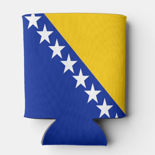 Patriotic Bosnië Herzegovina vlag Blikjeskoeler (Achterkant)